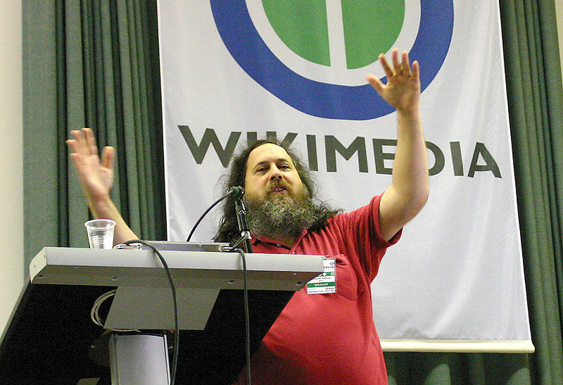 Ричард Столлман на «Викимании-2005»